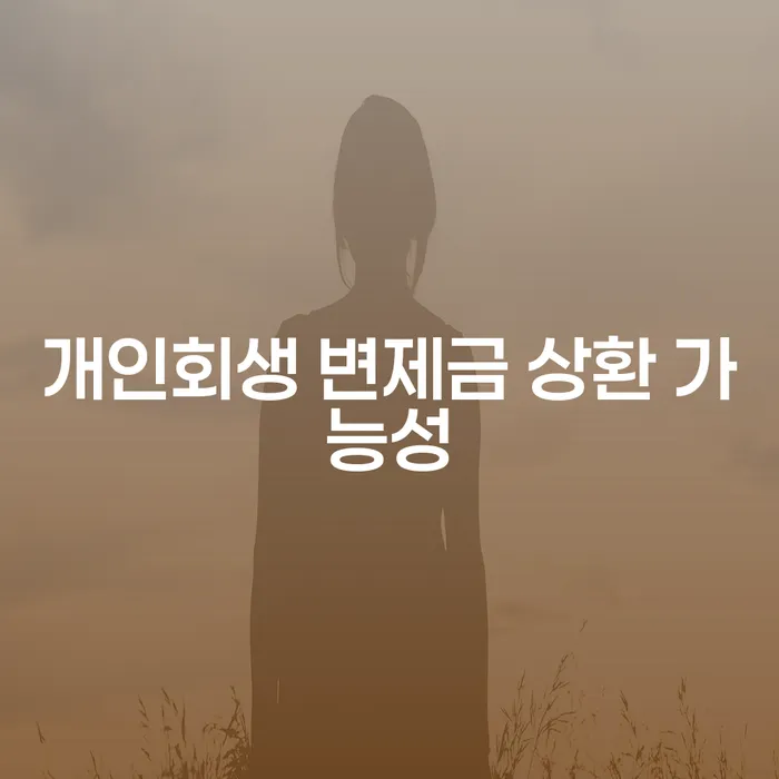 개인회생 변제금 상환 가능성을 높이는 방법은 무엇인가요?